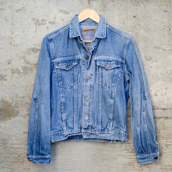 Vintage Denim Medium Wash Button Up Jacket - Picture 5 of 5